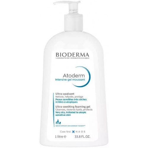 Atoderm intensive gel moussant - bioderma (1 envase 1 l)