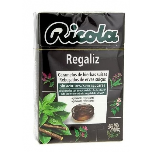 Ricola caramelos sin azucar (1 envase 50 g sabor regaliz)