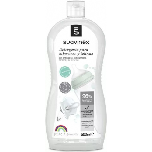 Suavinex detergente especifico biberones tetinas - gel limpiabiberones (500 ml)