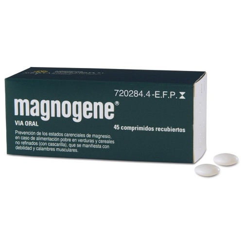 MAGNOGENE 53 mg COMPRIMIDOS RECUBIERTOS, 45 comprimidos