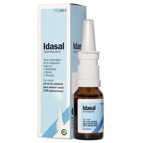 IDASAL 1mg/ml SOLUCION PARA PULVERIZACION NASAL , 1 frasco de 15 ml