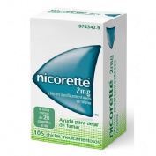 NICORETTE 2 mg CHICLES MEDICAMENTOSOS, 105 chicles